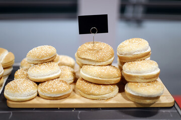 Pan de hamburguesa de sésamo