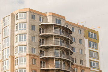 Construction of a new house with insulation