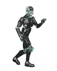 robot test is walking