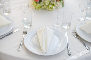 table setting for a wedding dinner