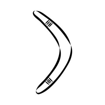 recommend clip art: Boomerang in flight. Vector drawing boomerang vector