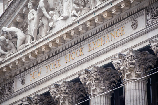 New York Stock Exchange (NYSE) building, New York City, USA