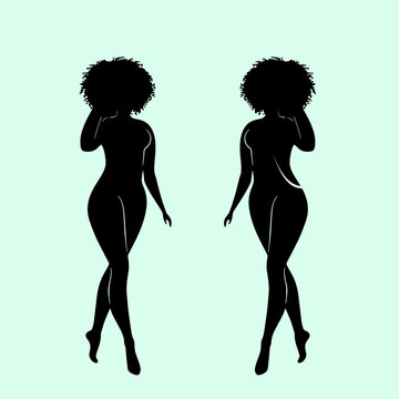 female silhouette full body