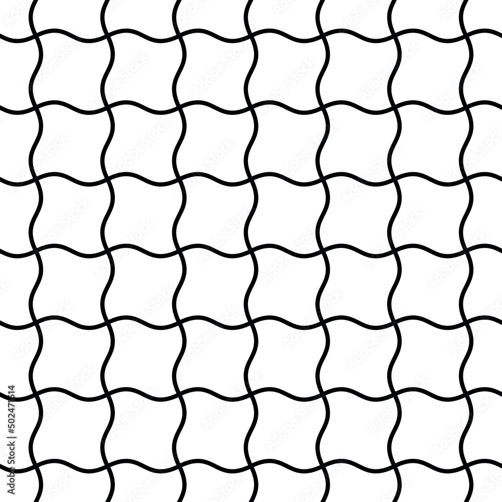 Poster abstract seamless pattern of twisted squares