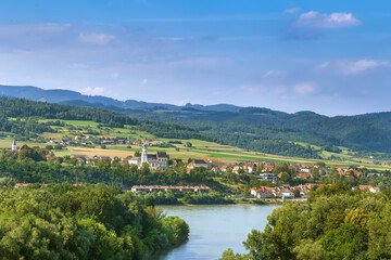 View of Danube river, Austria
