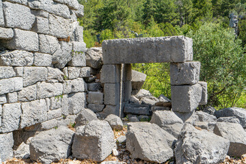 Scenic views of Pednelissos which was a city on the border between Pamphylia and Pisidia in Asia...