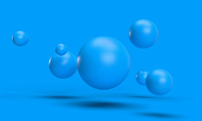 sfondo, astratto, sfere, forme geometriche, 3d, 