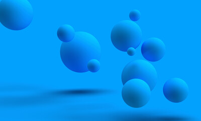 sfondo, astratto, sfere, forme geometriche, 3d, 