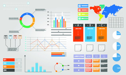 Dashboard, great design for any site purposes. Business infographic template. Big data concept Dashboard user admin panel template design. Analytics admin dashboard.	