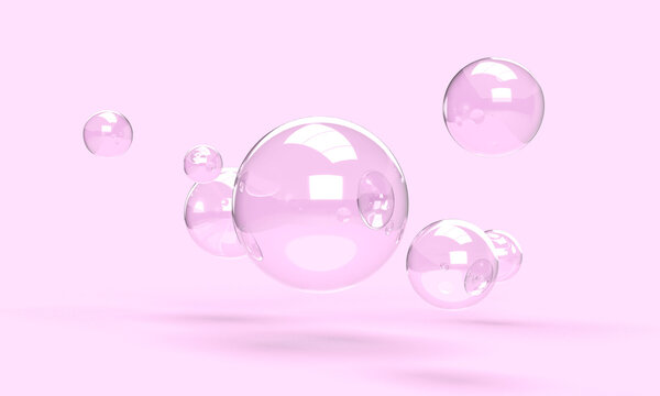 sfondo, astratto, sfere, forme geometriche, 3d, 