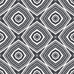 Geometric seamless pattern. Black symmetrical