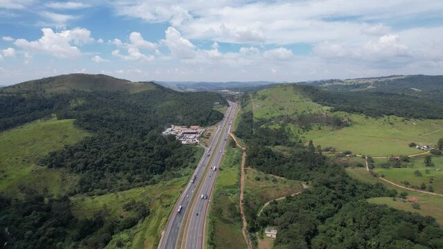 Aerial view of the Presidente Castello Branco Highway.