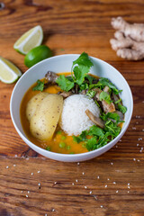 Asian vegan soup