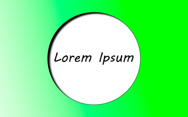 green and white design with space for Lauren Ipsum lettering
High Quality
