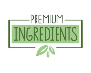 premium ingredients label