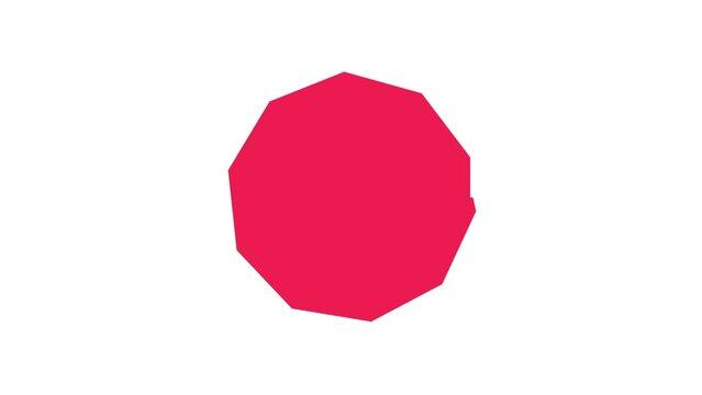 Transform geometric background, looping abstract footage.