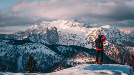 Bergpanorama im Winter