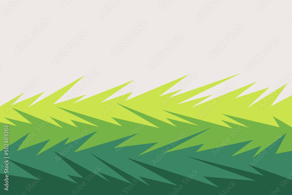 Poster simple background with gradient and colorful zigzag pattern and with some copy space area