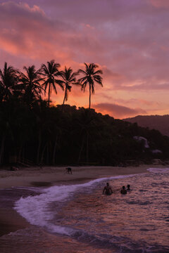 Parque Tayrona, atardecer, Colombia