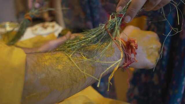 haldi function in a Hindu wedding