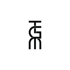 tgm letter original monogram logo design