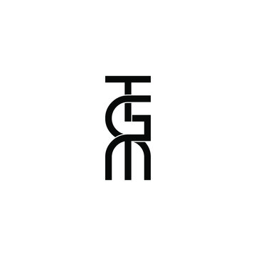 tgm letter original monogram logo design