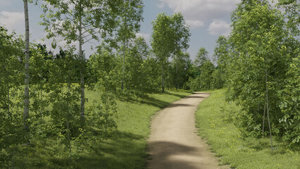 草原の小径 森の小径 小径 草原の小道 森の小道 小道 夏 初夏 空 雲 太陽 草原 cloud,sunny,sky,sun,Prairie,grassland,grassland,grassfield Path of meadow Path of the forest