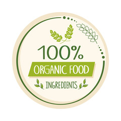 100 percent organic food
