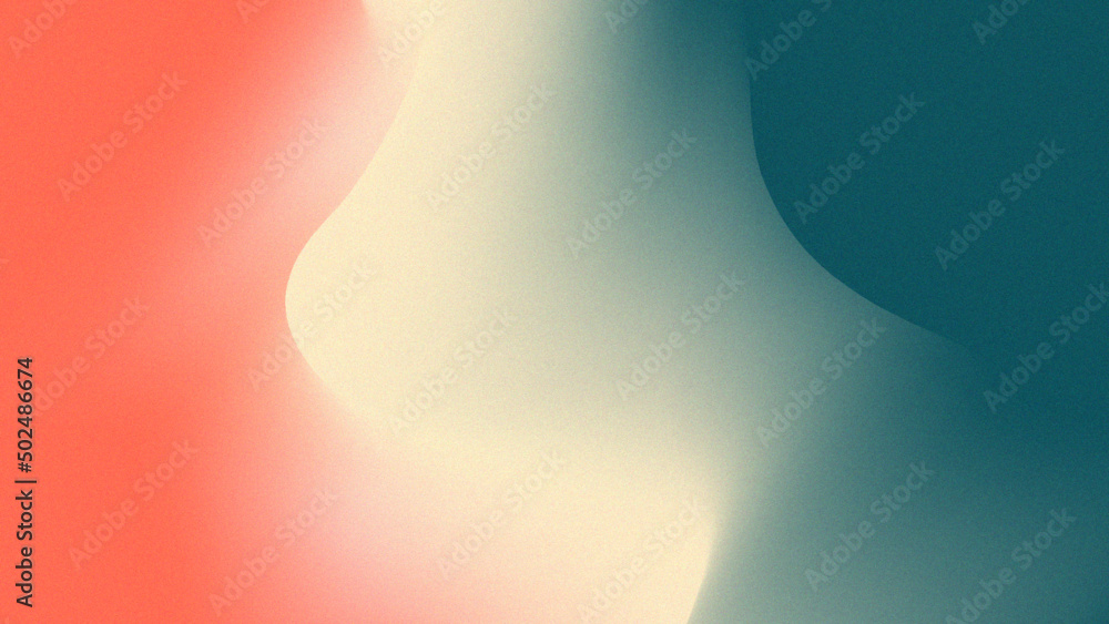 Wall mural abstract grainy gradient background with waves
