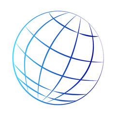 Globe logo icon isolated on white background