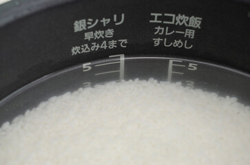 米と炊飯器