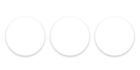 Abstract white circles for paper design. Design element. White background. White wall. Vector illustration. stock image. 