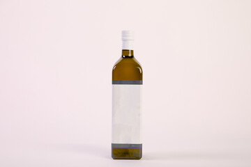 bottle glass mock up white background brown glass 