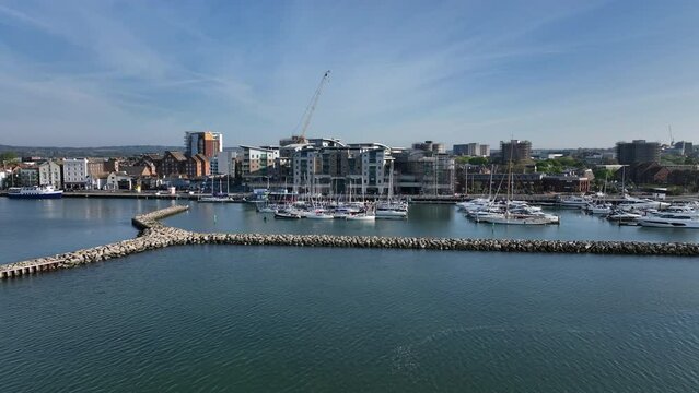 Poole Yacht Marina and Quay on the South Coast of England