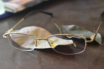 glasses on the table