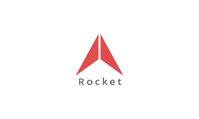 Rocket logo design vector templet, 