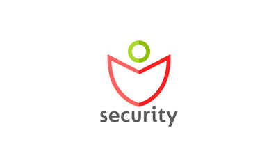 Security company logo design vector templet, 