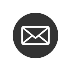 Envelope related vector glyph icon