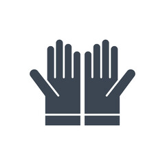 Gloves Related Vector Glyph Icon