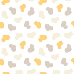 Minimalistic seamless pattern. Simple organic shape