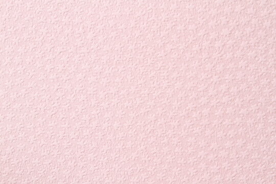 Pink flower pattern paper texture,  wall texture background, empty space for text.