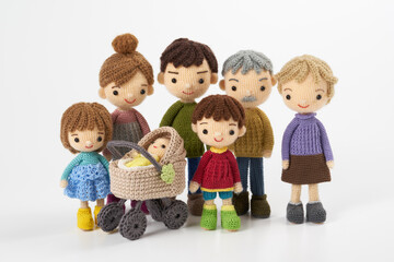 あみぐるみ人形　ファミリー
