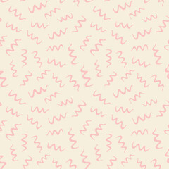 Minimalistic seamless pattern. Simple organic shape