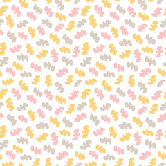 Minimalistic seamless pattern. Simple organic shape