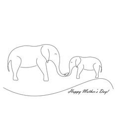 Happy mothers day card vector illustration