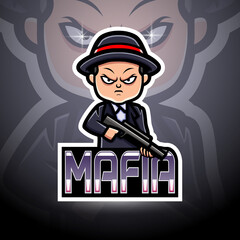 Mafia esport logo mascot design - 502507207