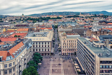 Fototapeta premium The city of Budapest viewed from high up