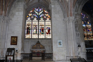 La cathédrale Saint Etienne, cathédrale de Bourges, intérieur de la cathédrale, ville de Bourges, département du Cher, France