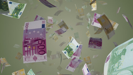 Euro currency falling.