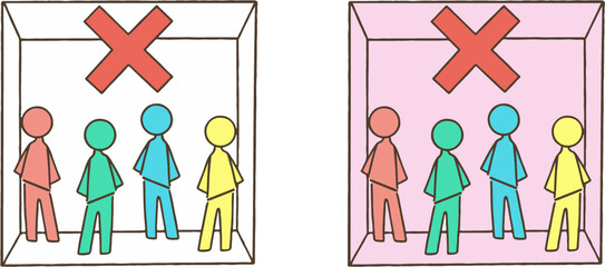 密集を防ぐ
